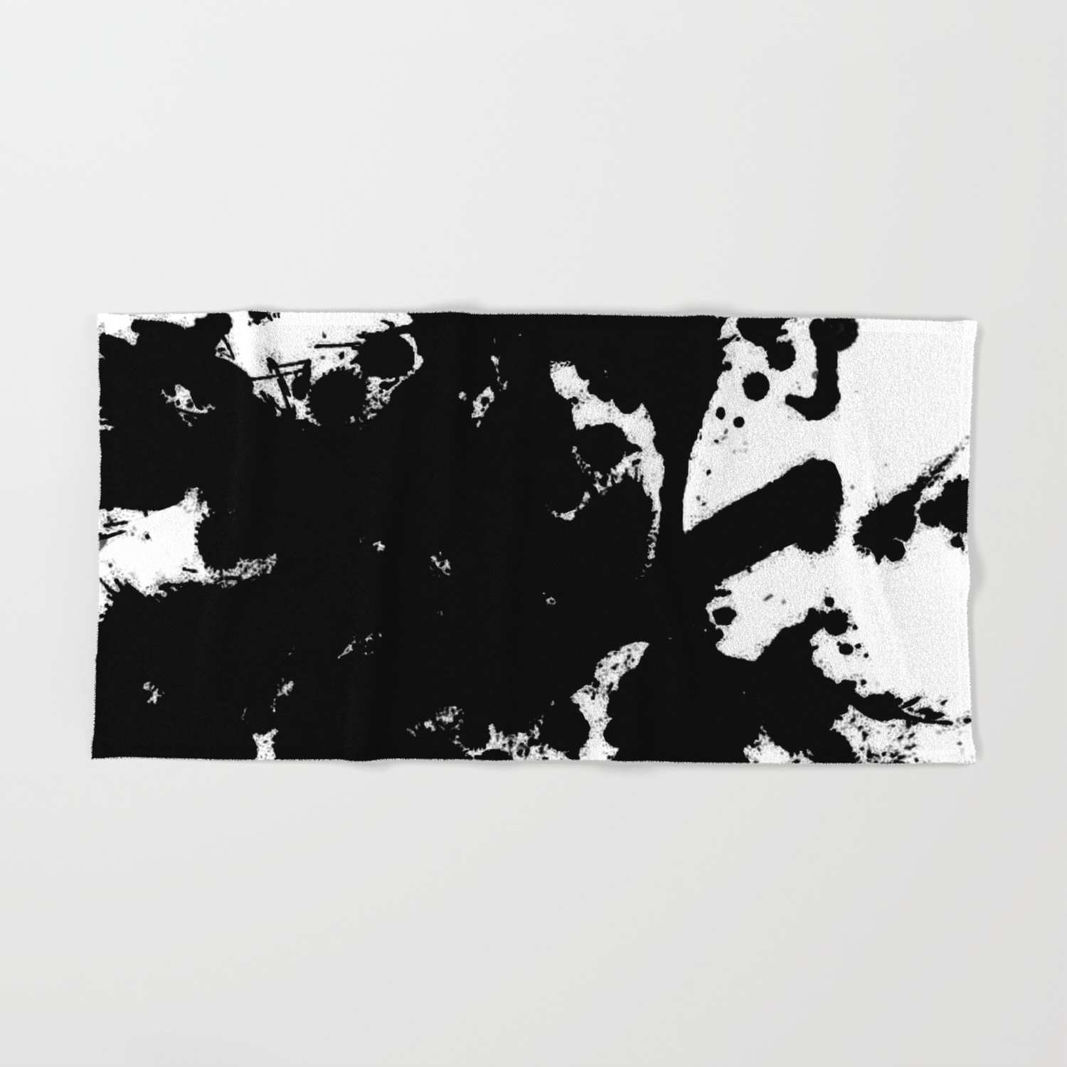 Black And White Splat Abstract Black Paint Splatter Painting