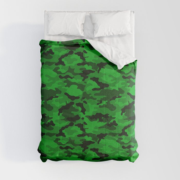 Lime Green Camo Comforter