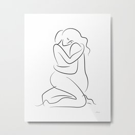 Sexy embrace drawing for bedroom. Man and woman. Metal Print | Love, Sexpose, Manandwoman, Minimalist, Forbedroom, Nude, Art, Passion, Embrace, Sensual 
