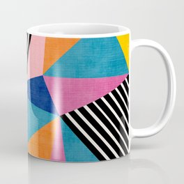 Colorful Vibrant Bold Modern Geometric Art Mug