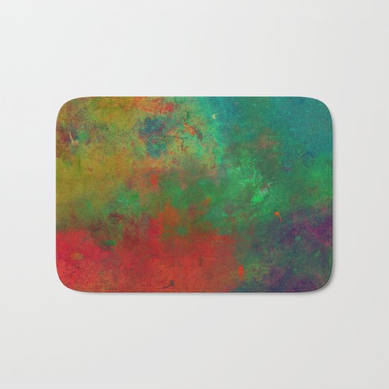 Lose Yourself In Colour (Abstract, textured painting) Bath Mat