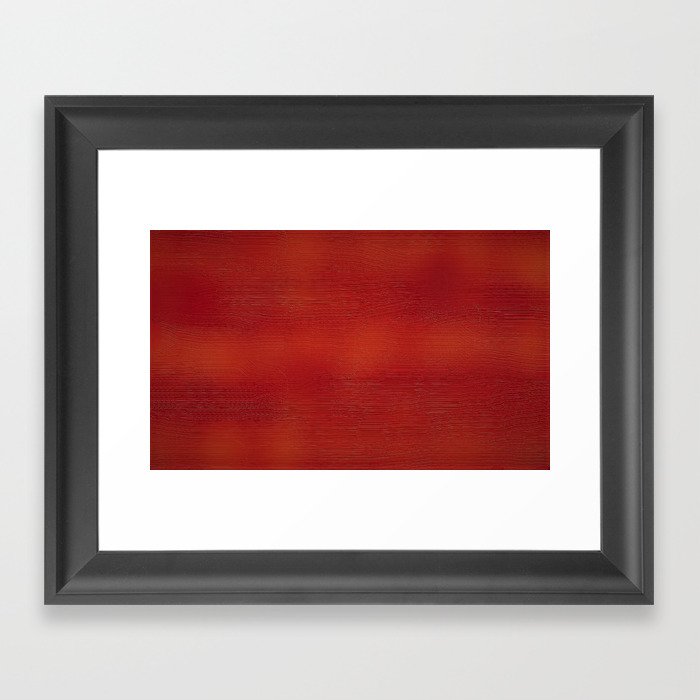 Burnt Umber Abstract Framed Art Print