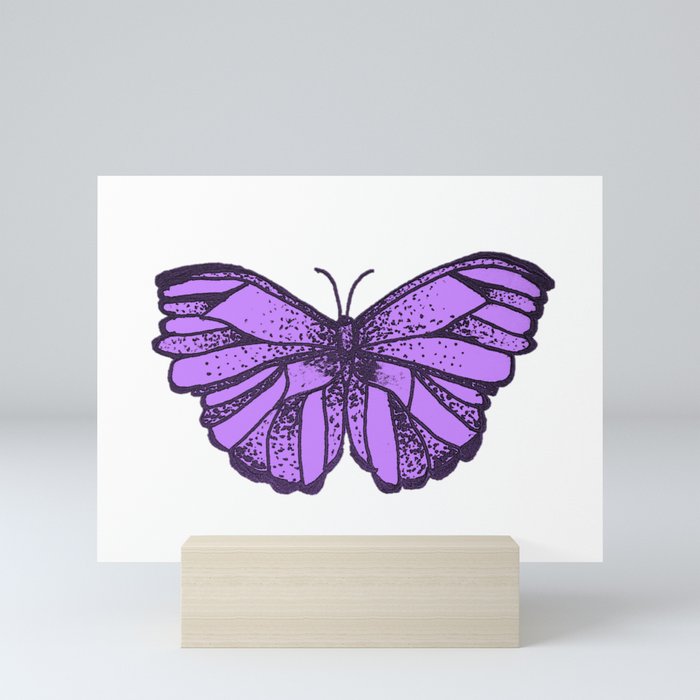 Purple Butterfly Mini Art Print