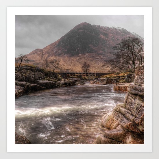 Bridge over the River Etive Art Print