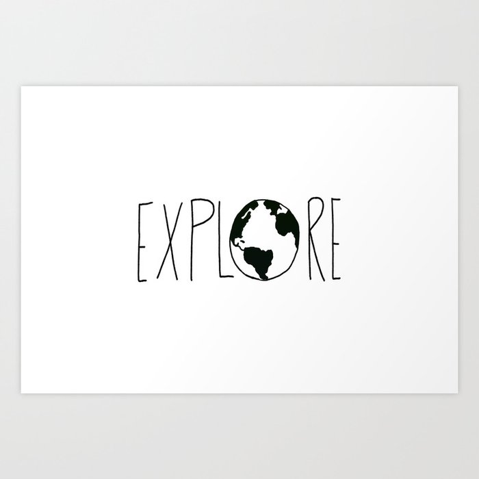 Explore the Globe x BW Art Print