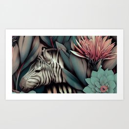 Zebra Incognito Art Print
