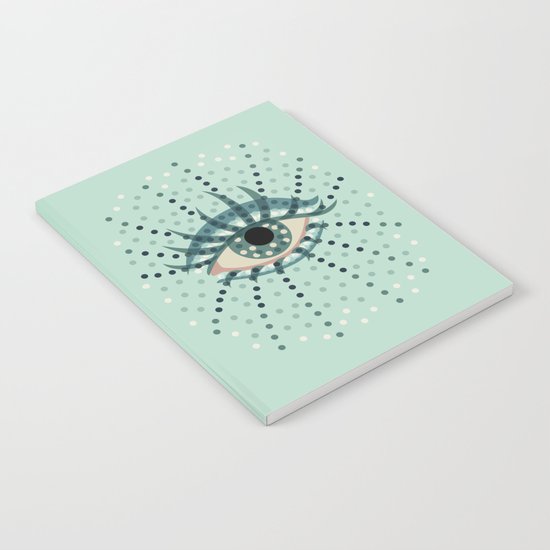 Dots And Abstract Eye Notebook