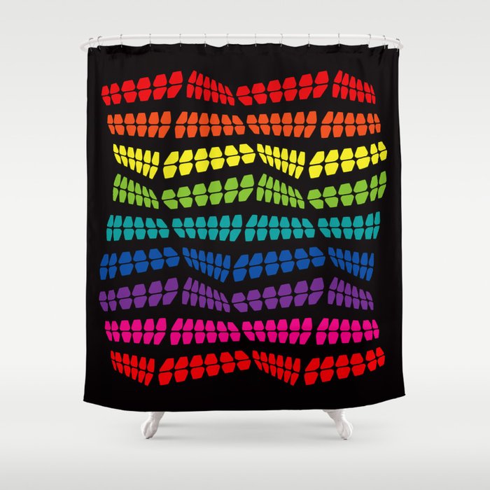 Happy Stucture Shower Curtain