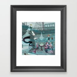 Mermaids' Tea Party Framed Art Print