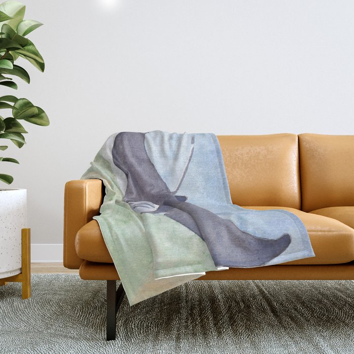 Manta Ray Throw Blanket