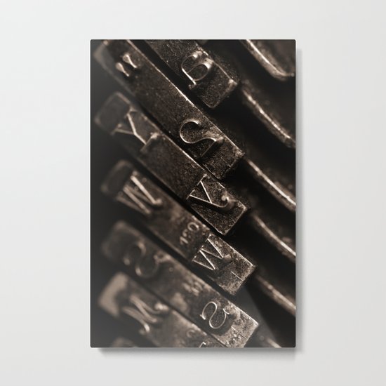 typewriter keys Metal Print
