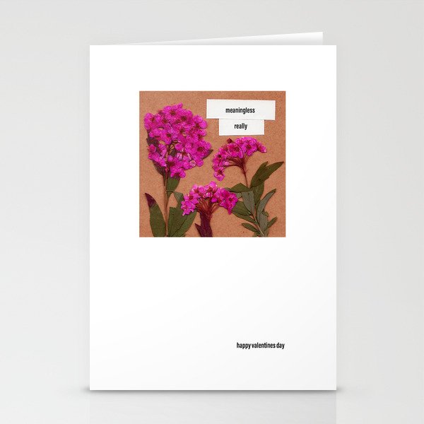 meaningless really valentines day card Stationery Cards