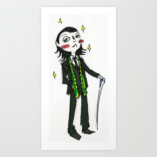 Loki (in Suit) (the Avengers) Art Print