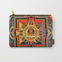 Buddhist Mandala Amitayus Buddha Amitabha Carry-All Pouch | Durga, Kali, Bodhisattva, Deities, Dharma, Meditation, Transcendent, Yantra, Mandala, Graphicdesign 