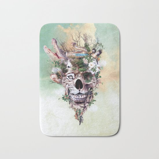 Nature Skull II Bath Mat