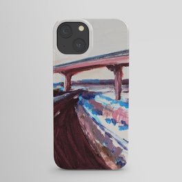 Oil painting inspired road trip iPhone Case