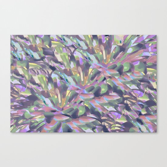 Soft Pastel Garden Abstract Canvas Print
