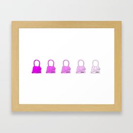 Ombre Jacquemus in Pink Framed Art Print