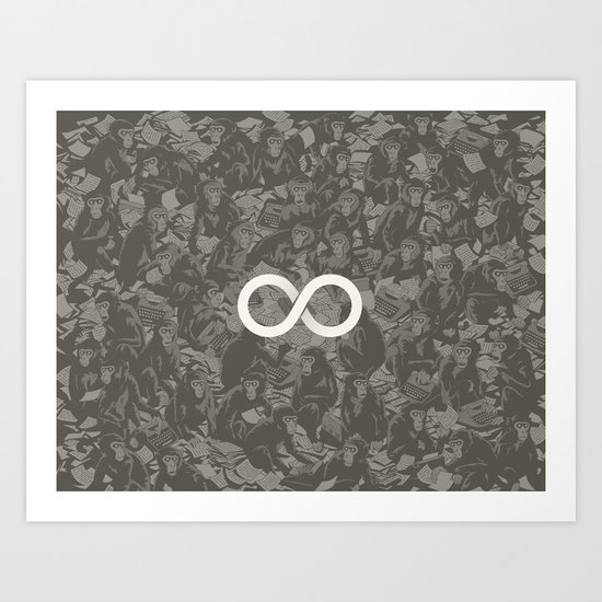 Infinite Monkey Theorem Art Print