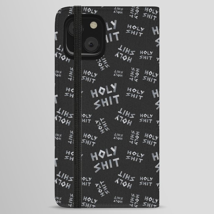 Holy shit written duct tape iPhone Wallet Case