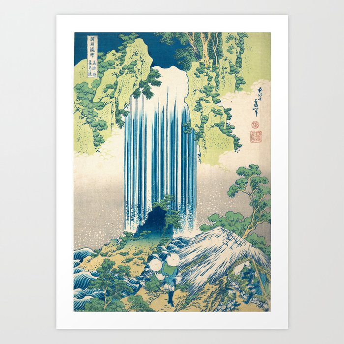 Katsushika Hokusa - Yoro Waterfall in Mino Province Art Print