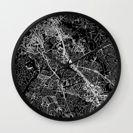 Rockville Black Map Wall Clock