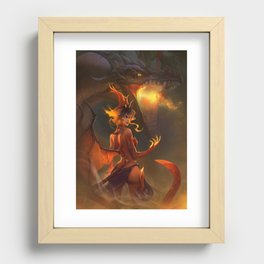Dragon Princess Recessed Framed Print