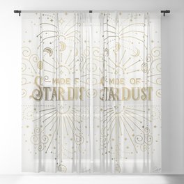 Made of Stardust – Gold Palette Sheer Curtain