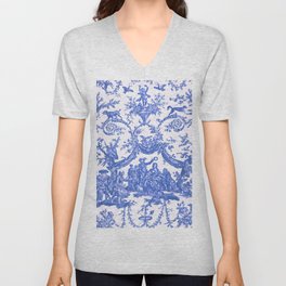 Woman Being Crowned with a Circlet of Roses 3 V Neck T Shirt