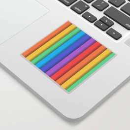 Rainbow stripes Sticker