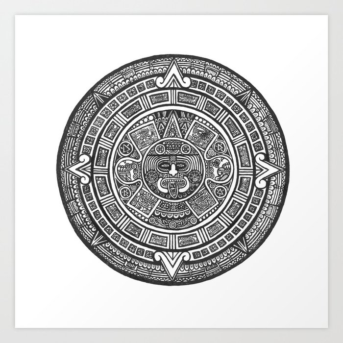 Aztec Roots Art Print