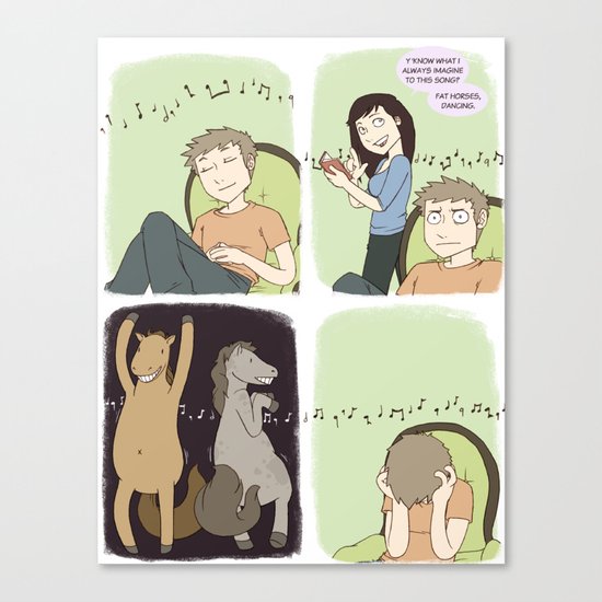 The Song Ruiner - Comic Canvas Print