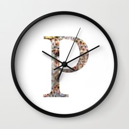 Initial letter "P" Wall Clock | Mood, P, Colour, Graphic, Digital, Idea, Clourful, Graphicdesign, Inspiration, Beautiful 
