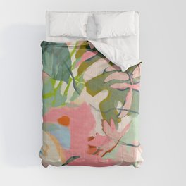 tropical home jungle abstract Comforter