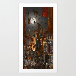 Fracture in the sky Art Print