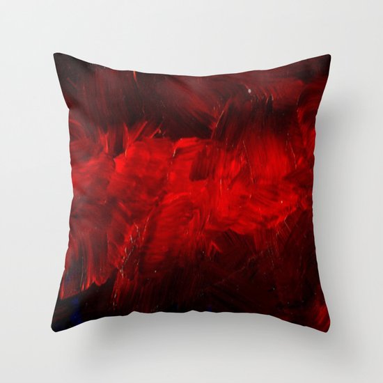 Red And Black Abstract Gothic Glam Chic Throw Pillow by Corbin Henry Society6