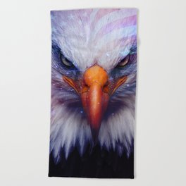 American Flag & Eagle Beach Towel