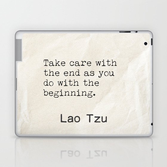 Lao Tzu thoughts Laptop & iPad Skin