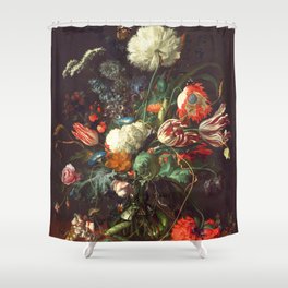 Vase of Flowers II - de Heem Shower Curtain