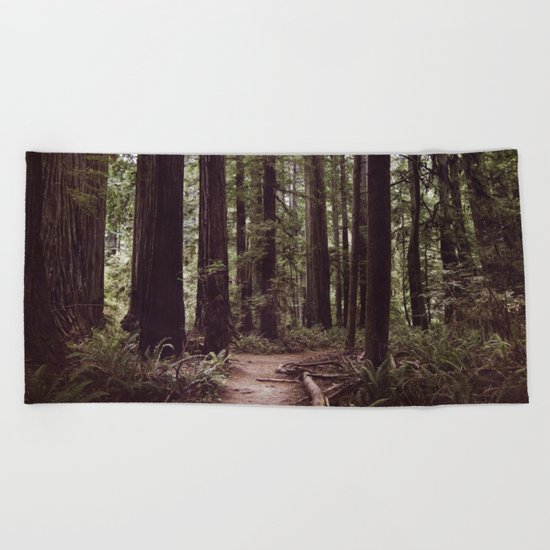 Redwood Forest Beach Towel