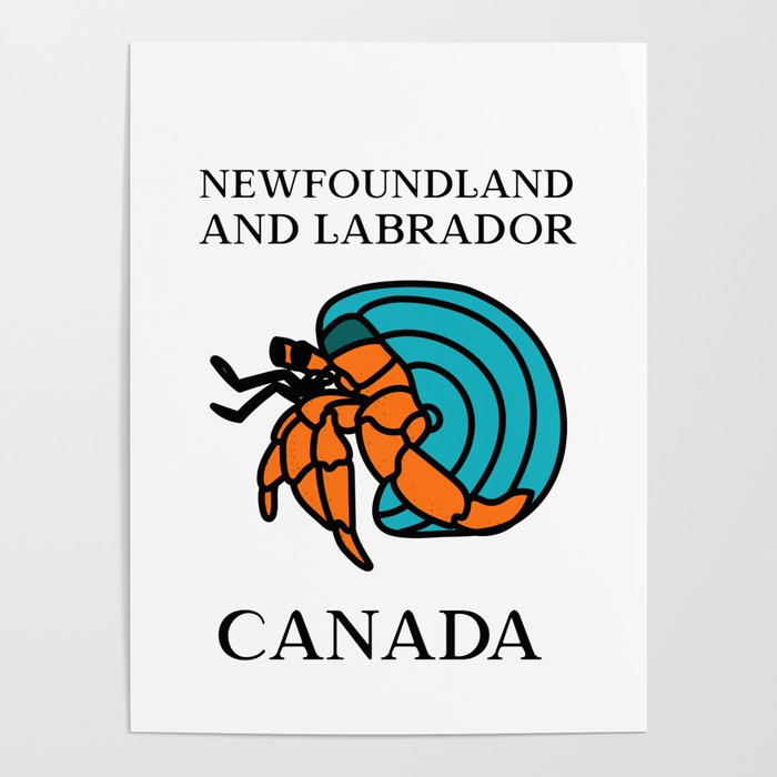 Newfoundland and Labrador, Hermit Crab Poster
