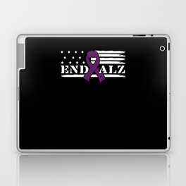 Purple Flag End Alzheimer Alzheimer's Awareness Laptop Skin
