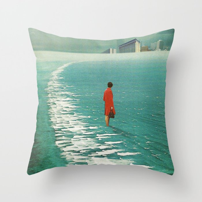 Waiting For The Cities To Fade Out Throw Pillow