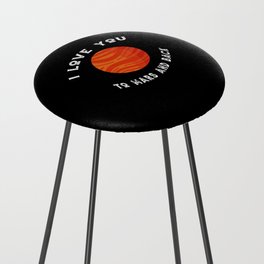 Planet I Love You To Mars An Back Mars Counter Stool