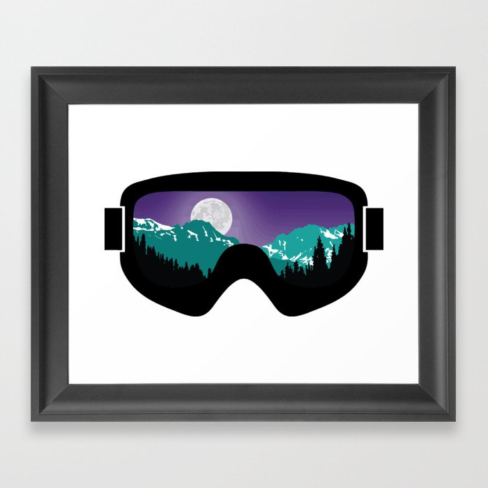 Moonrise Goggles | Goggle Designs | DopeyArt Framed Art Print