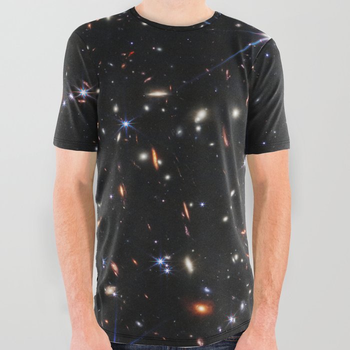Galaxies of the Universe Webb's First Deep Field (NIRCam Image)  All Over Graphic Tee