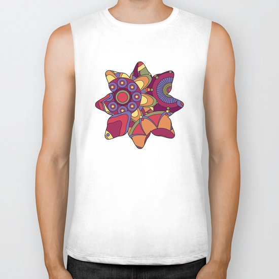 Flower 16 Biker Tank