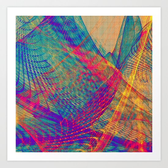 Tulle Hills Art Print