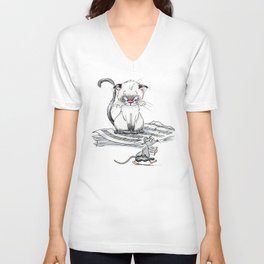 The Cat and the Fiddle V Neck T Shirt