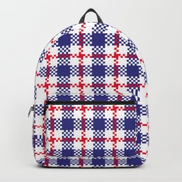 Seamless pattern stripes and plaid  Backpack